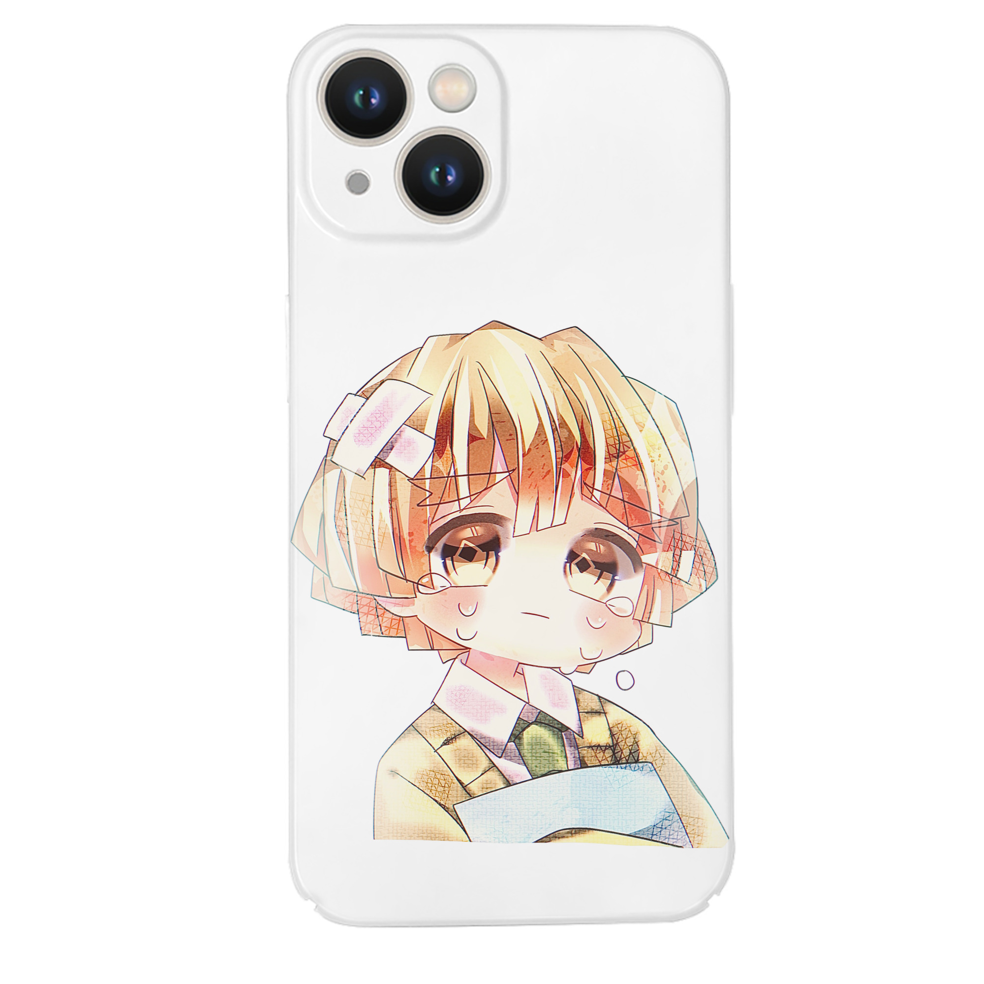 （画像用） 鬼滅の刃（きめつのやいば）我妻 善逸／あがつま ぜんいつ Agatsuma Zenitsu 【iPhone 14シリーズ対応】ハードケース